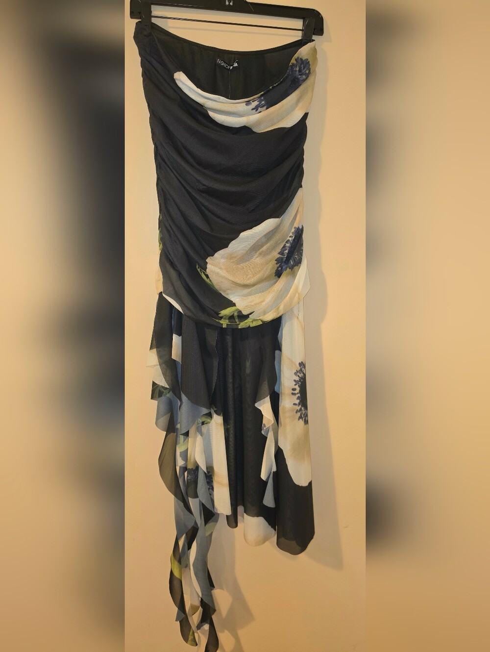 Clara Mesh Maxi Dress-Black/combo